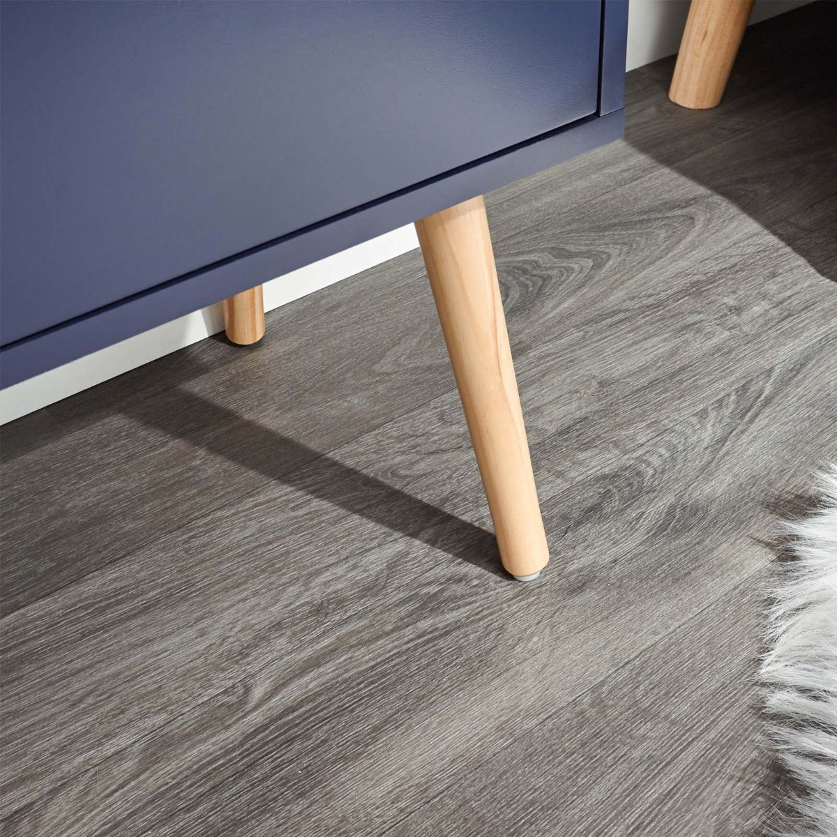 Nyborg Single 2 Drawer Bedside Table - Nightshadow>