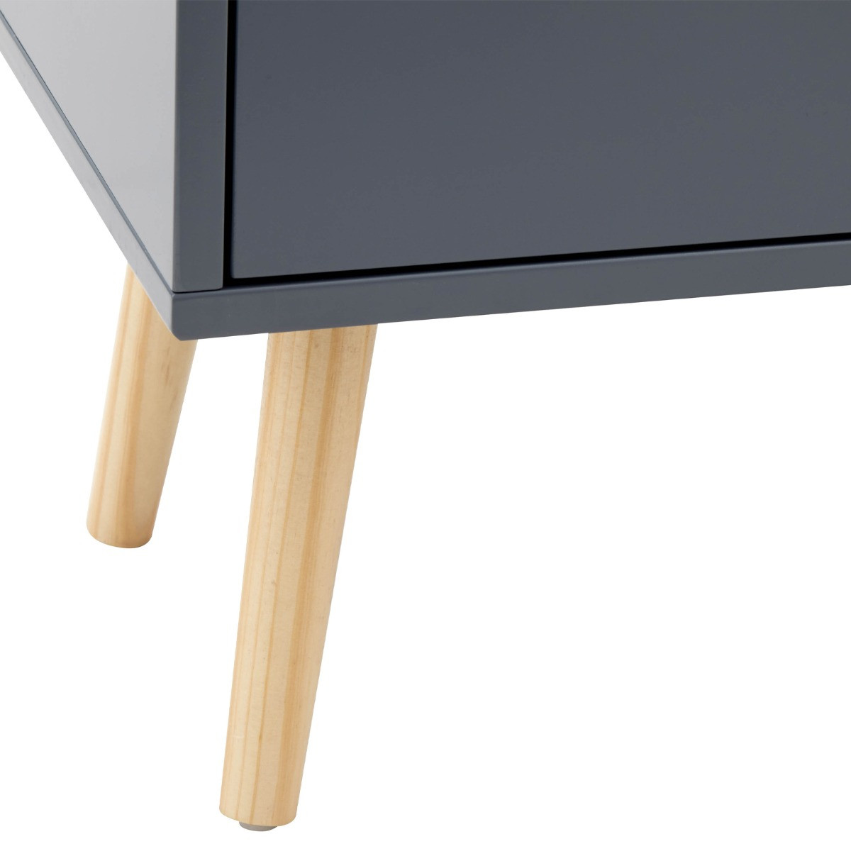 Nyborg 2+2 Drawer Chest of Drawers - Dark Grey>