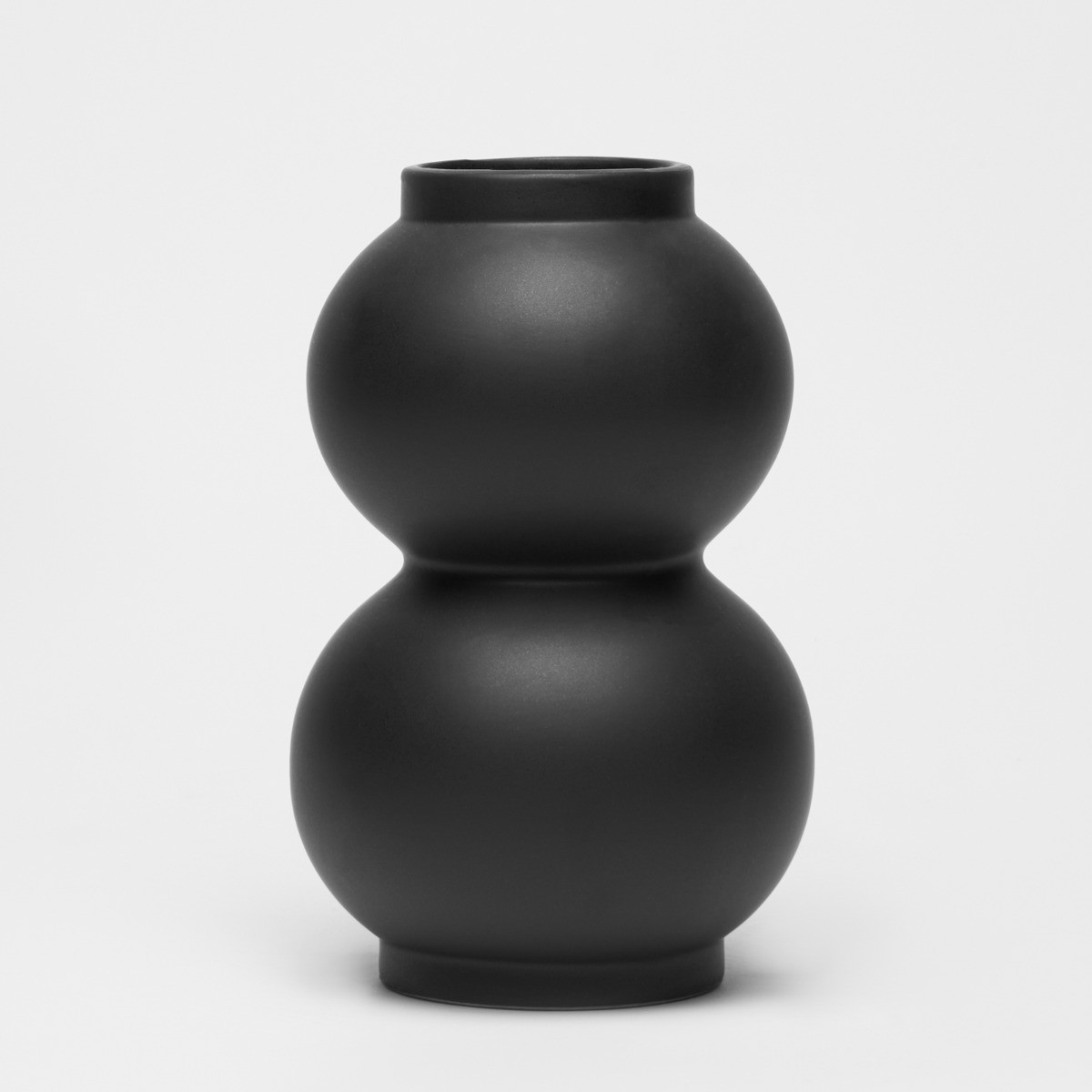 OHS Ceramic Decorative Bubble Vase - Black>