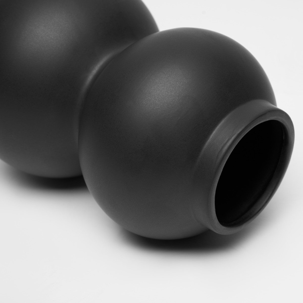 OHS Ceramic Decorative Bubble Vase - Black>
