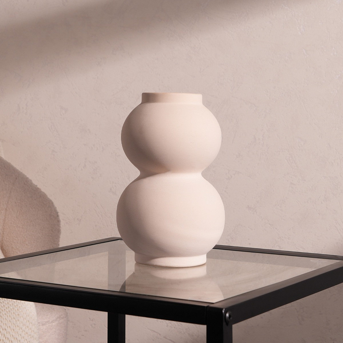 OHS Ceramic Decorative Bubble Vase - Natural>