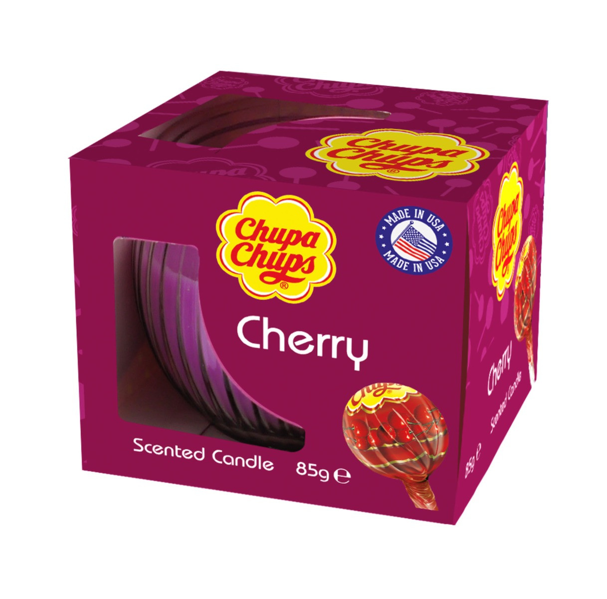 Chupa Chups Boxed Candle - Cherry>