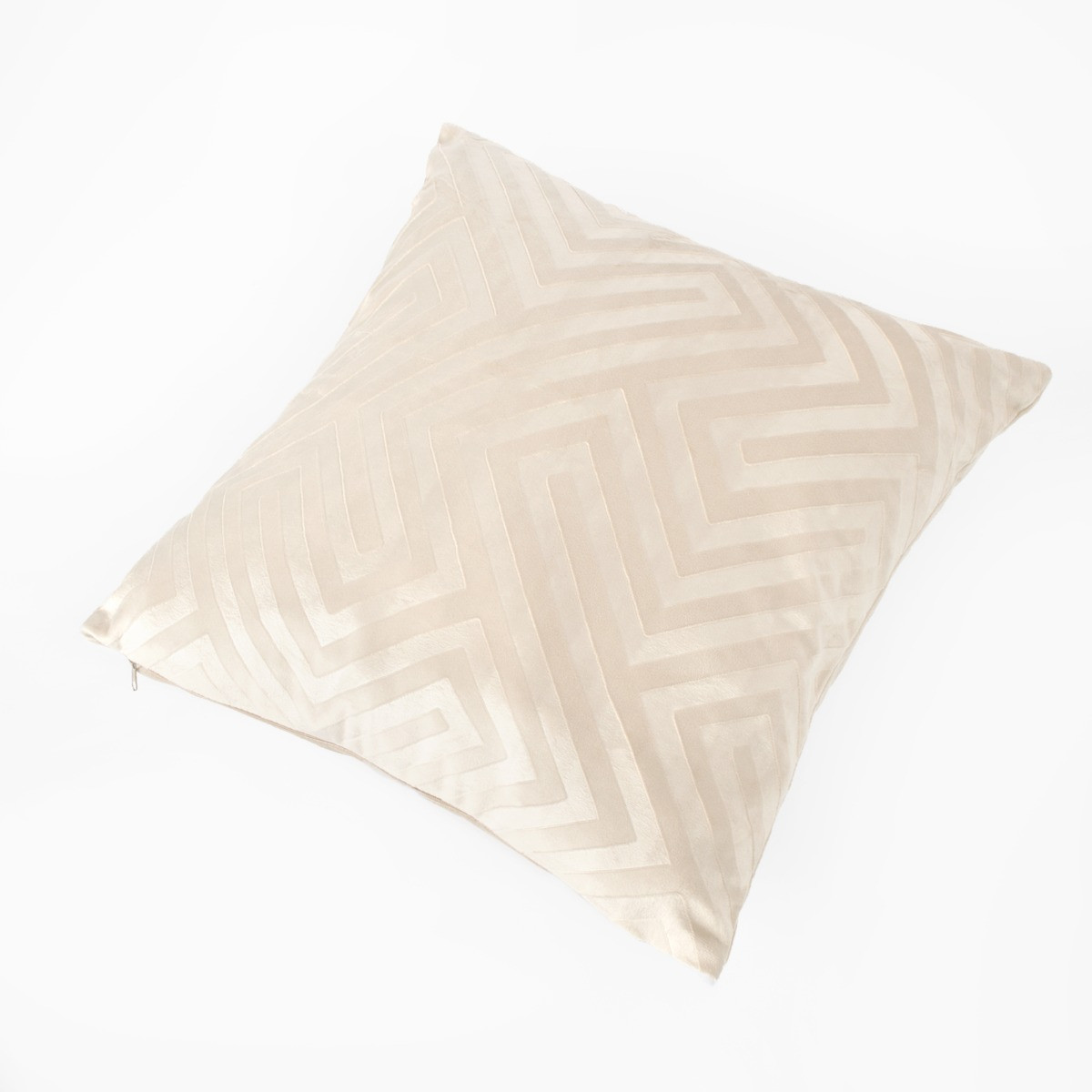 OHS 2 Pack Cut Out Matte Velvet Cushion Covers - Natural>