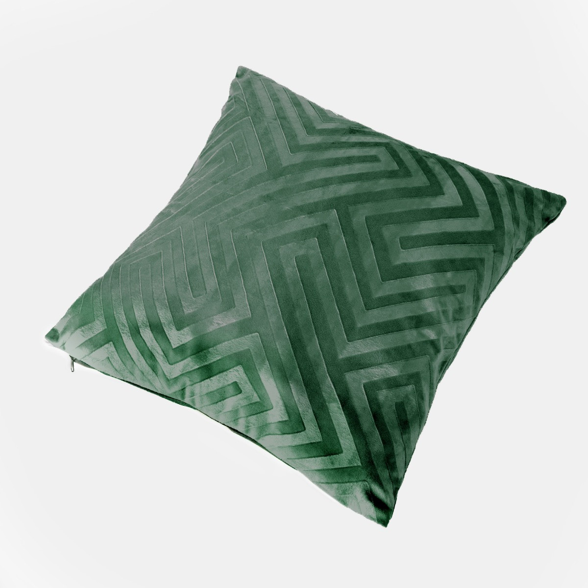 OHS 4 Pack Cut Out Matte Velvet Cushion Covers - Forest Green>