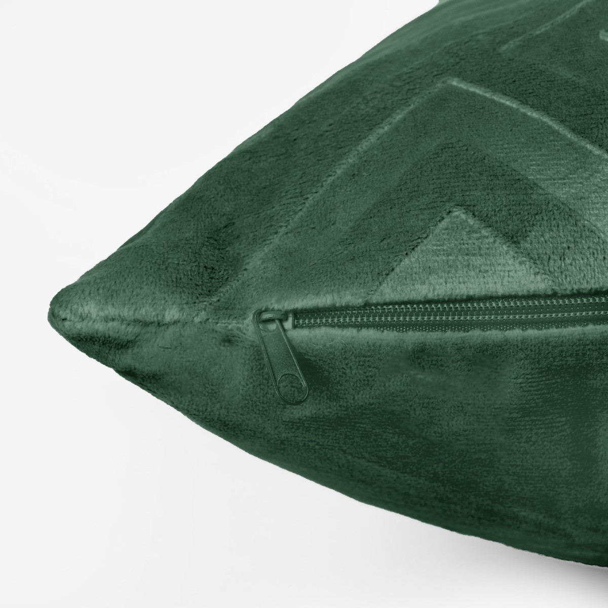 OHS 4 Pack Cut Out Matte Velvet Cushion Covers - Forest Green>