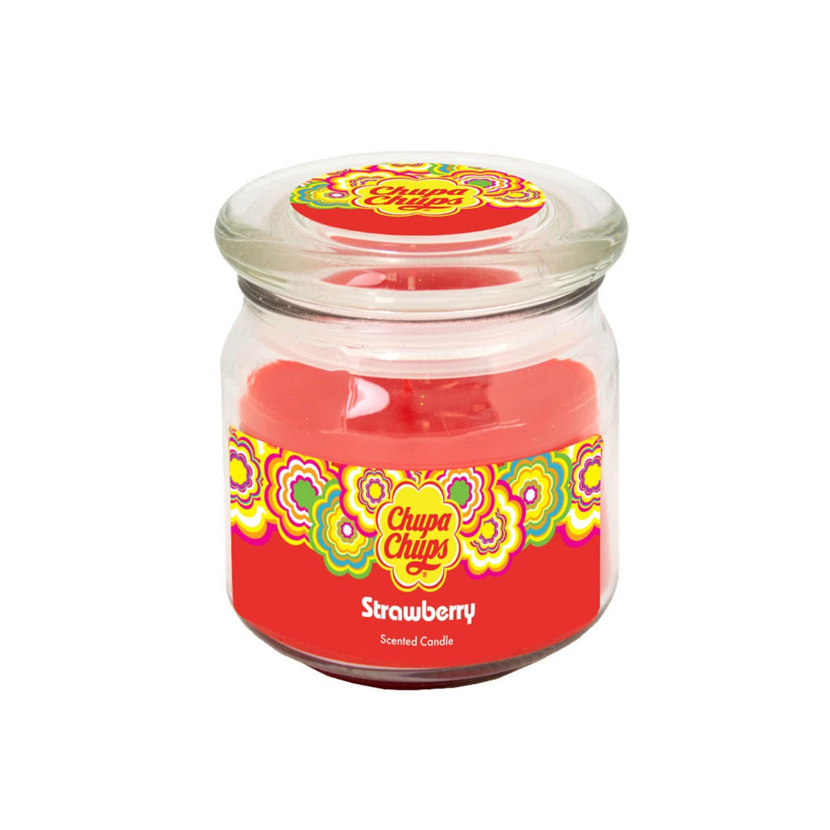 Chupa Chups 8oz Medium Jar Candle - Strawberry>
