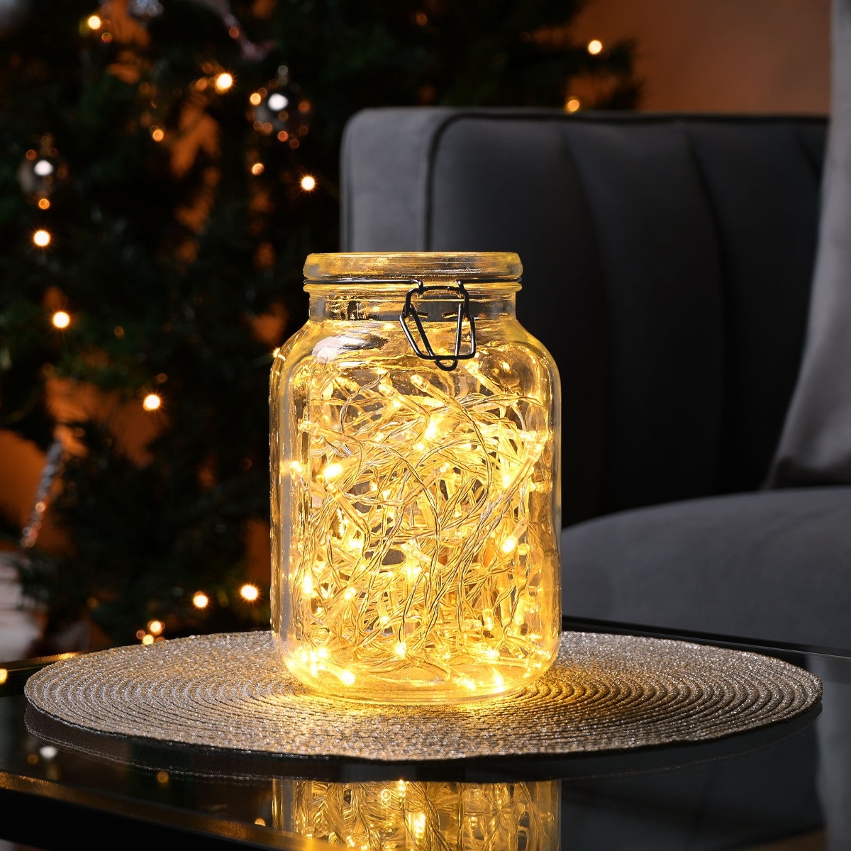 100 Indoor Battery Powered Fairy Lights - Warm White>