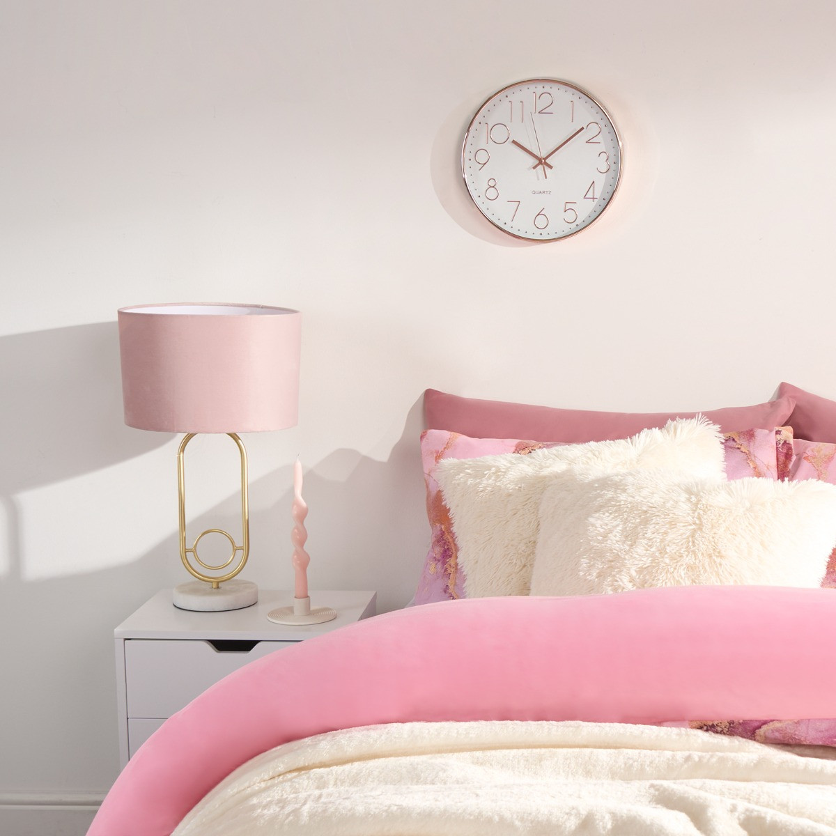 OHS Wall Clock - Rose Gold>