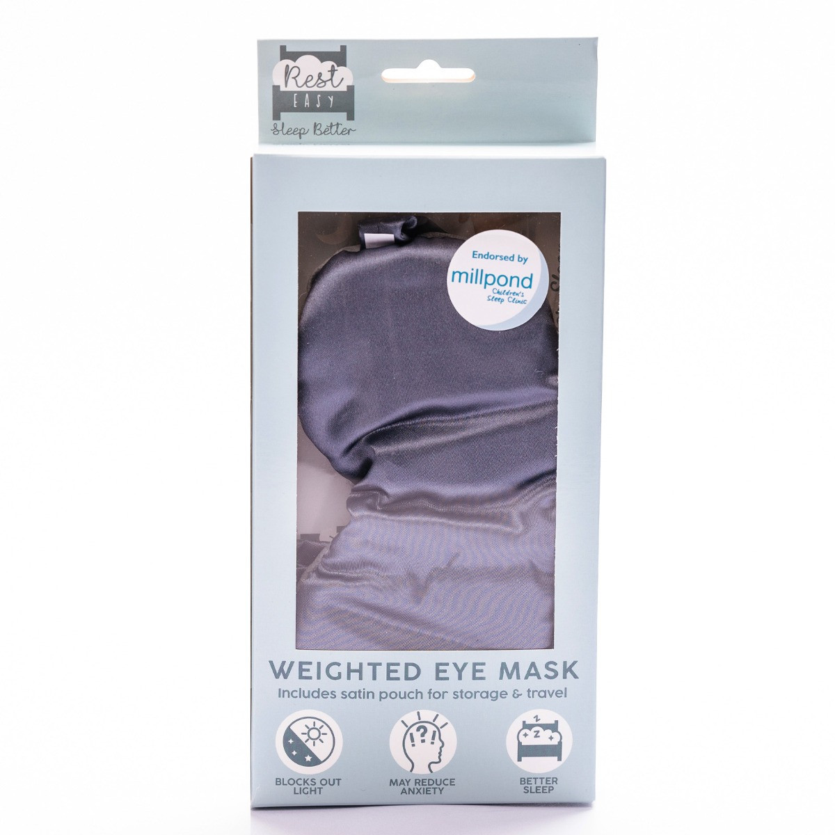 Rest Easy Sleep Better Weighted Eye Mask