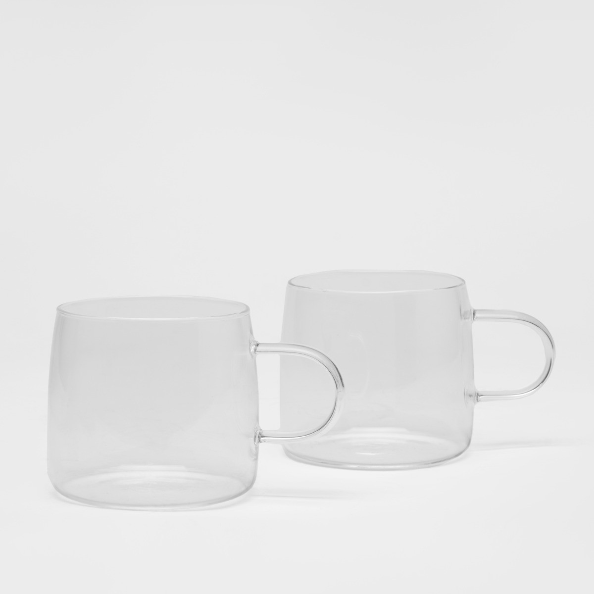 OHS Glass Mug, Clear - Set of 2>
