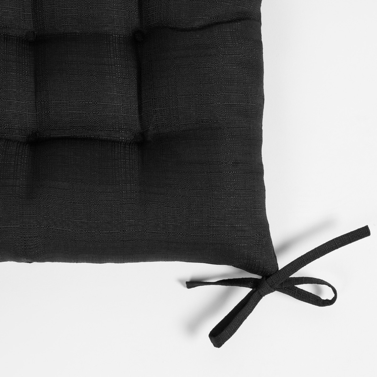 OHS Linen Look Indoor Seat Pads - Black>