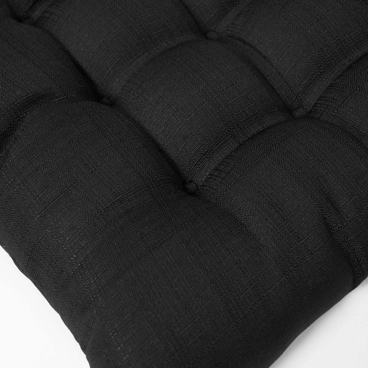 OHS Linen Look Indoor Seat Pads - Black>