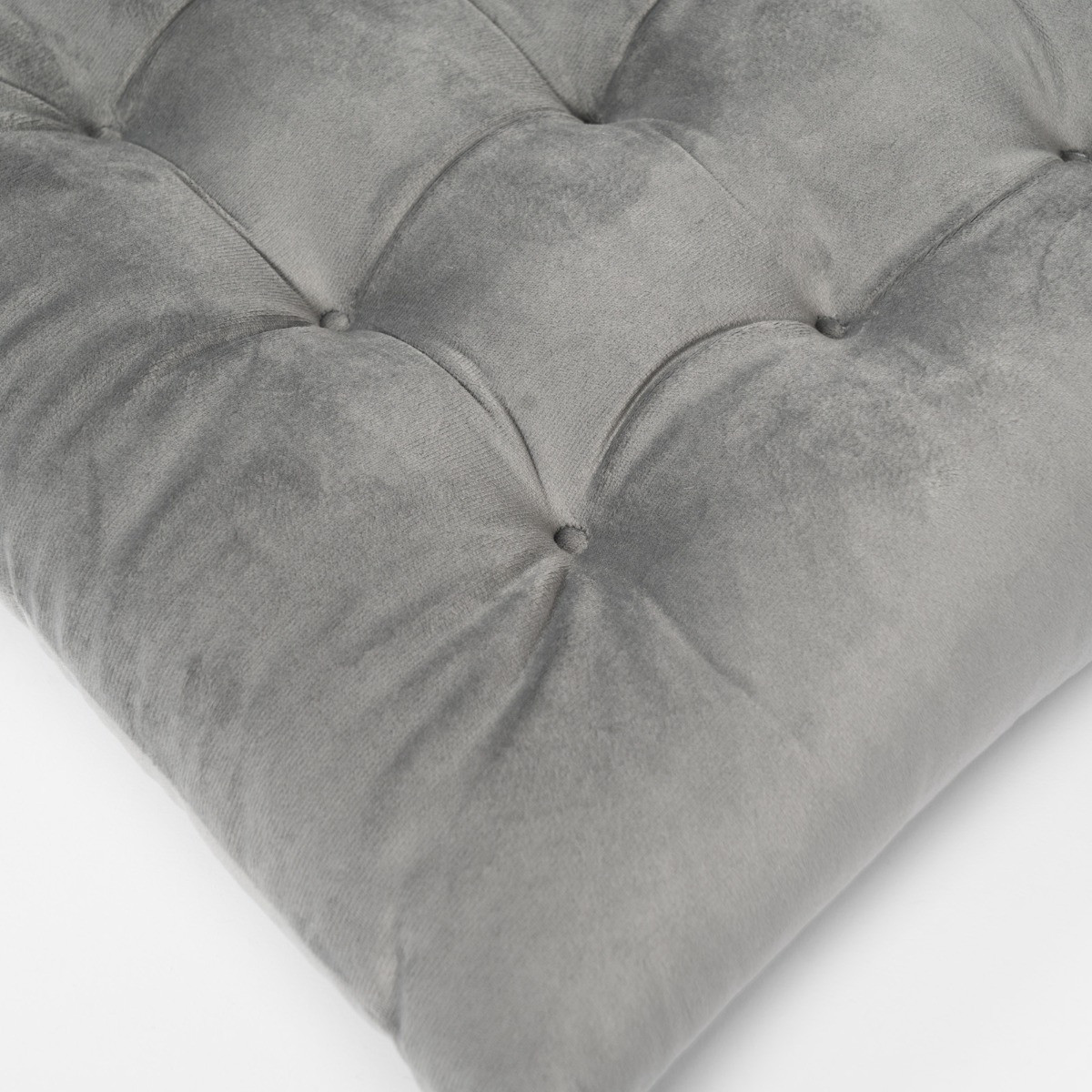 OHS Matte Velvet Indoor Seat Pads - Silver>