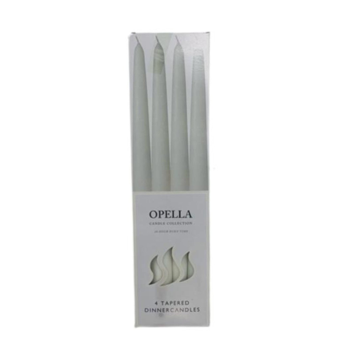 Opella Tapered Dinner Candles 4 Pack - White>