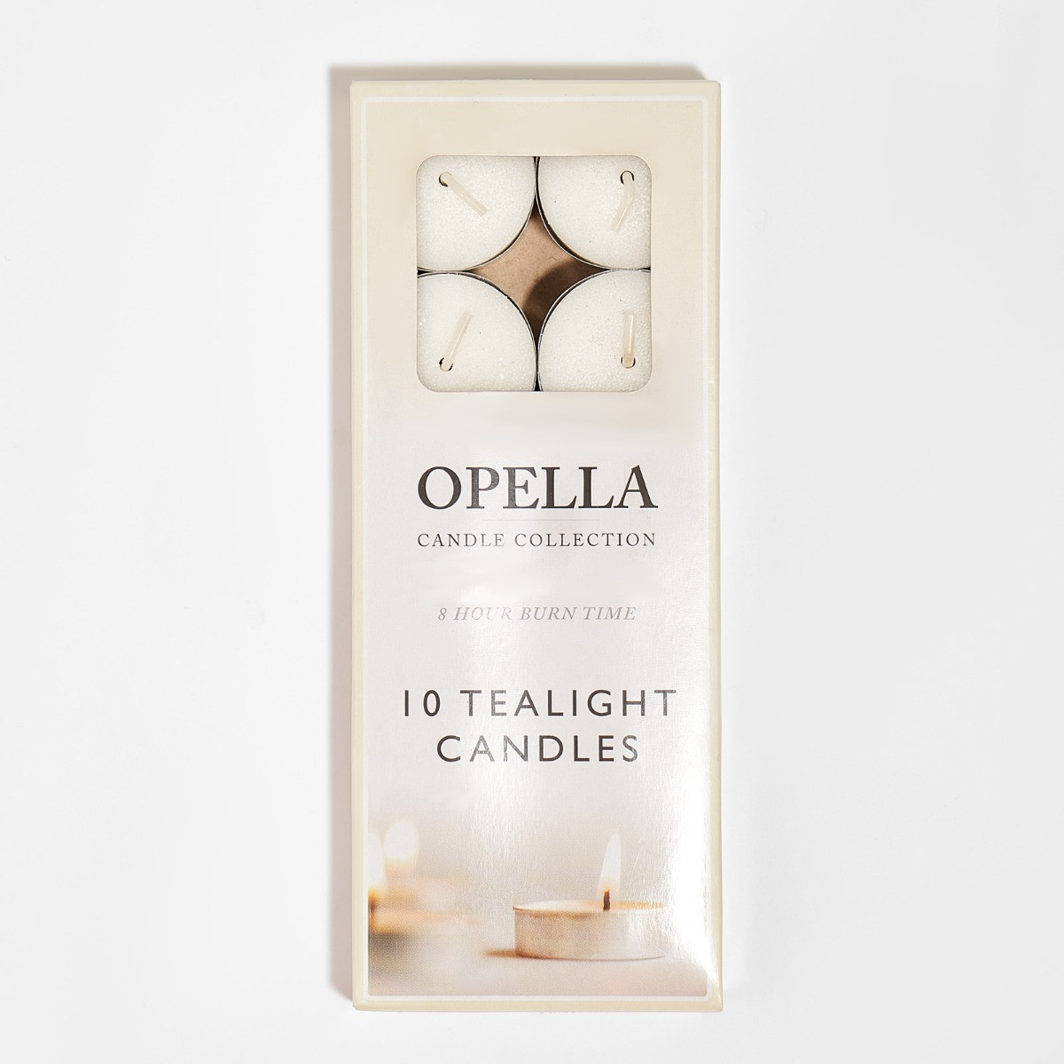Opella 8 Hour Tealight Candles - 10 Pack>