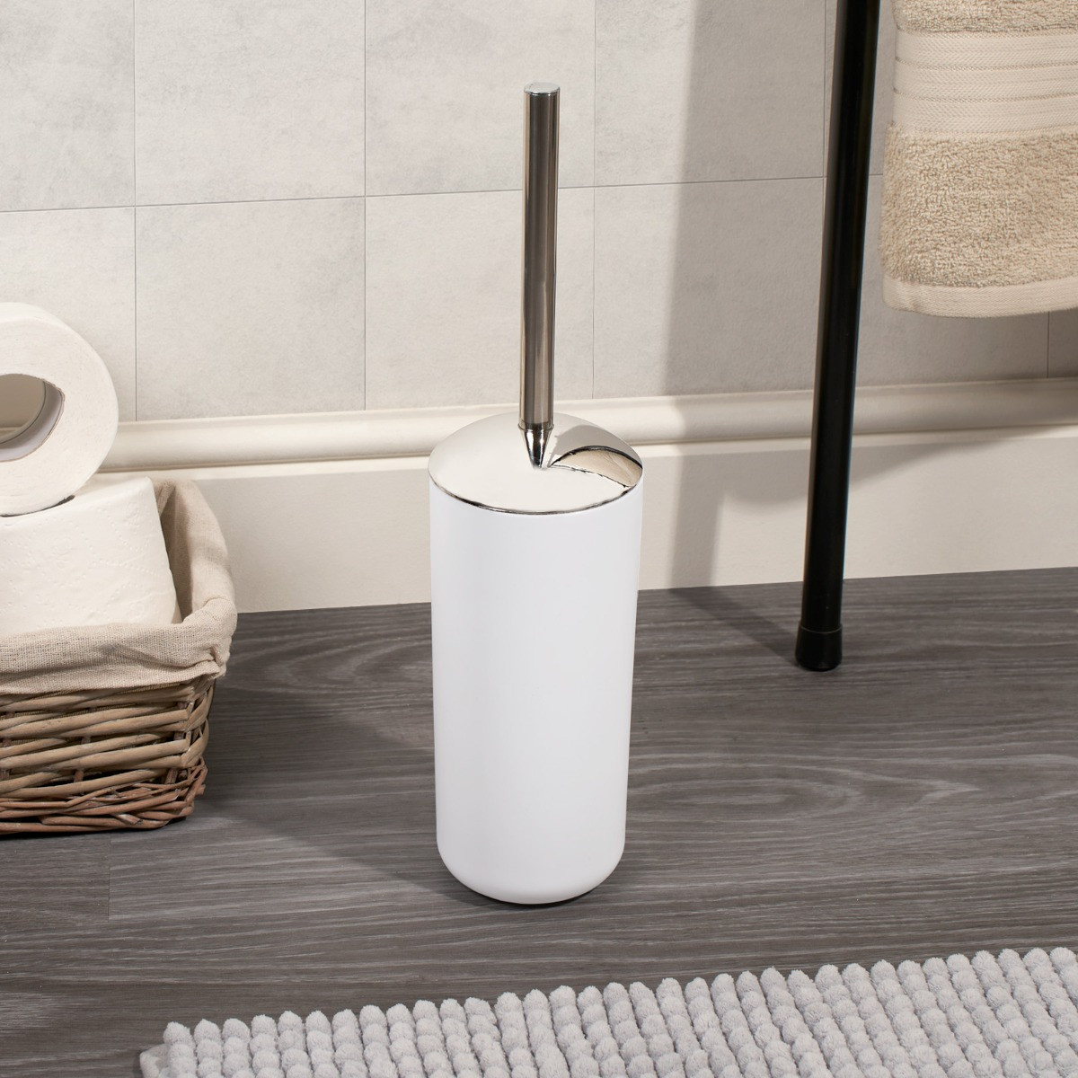 OHS 4 Piece Bathroom Accessories Set White