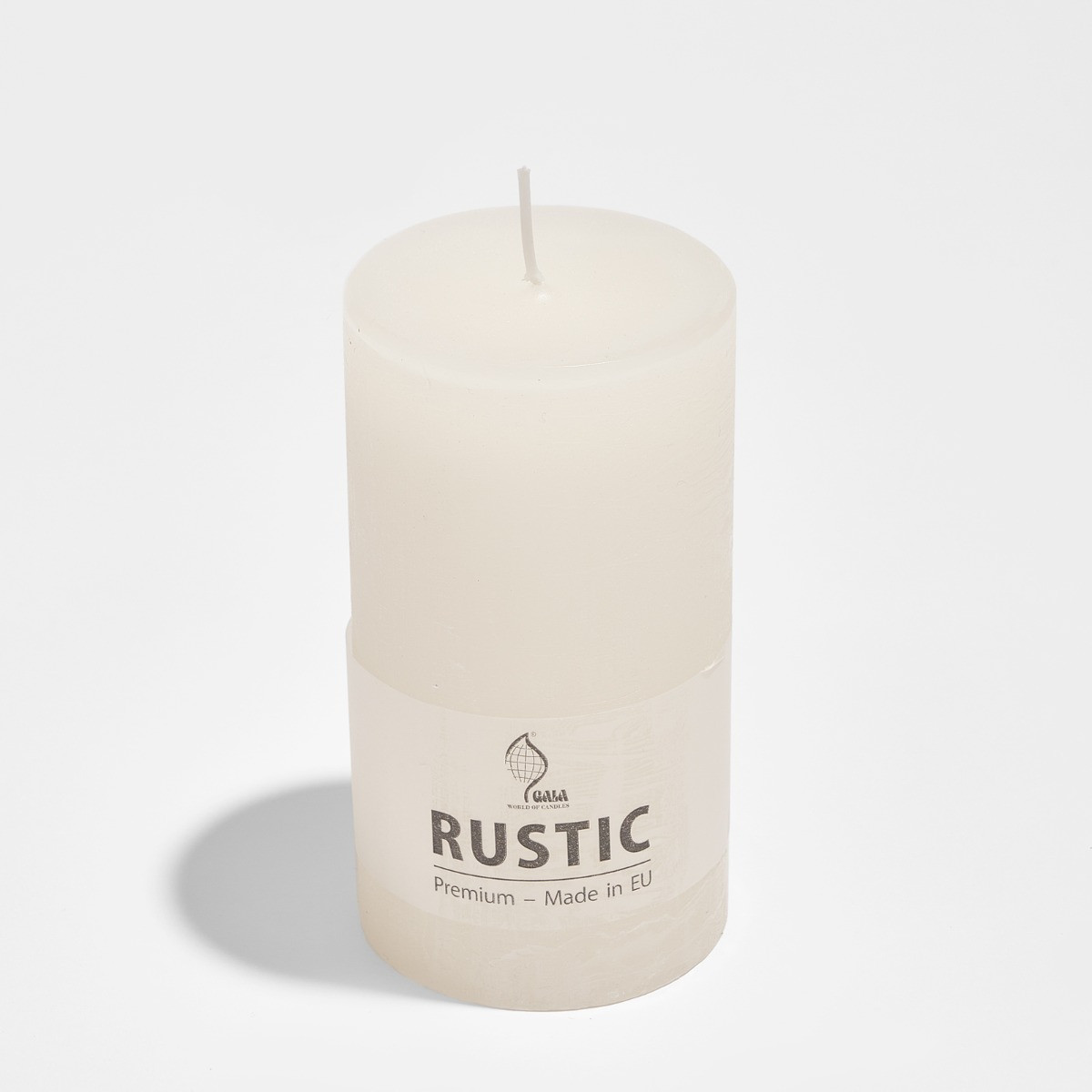 Rustic Pillar Candle, Large - White>