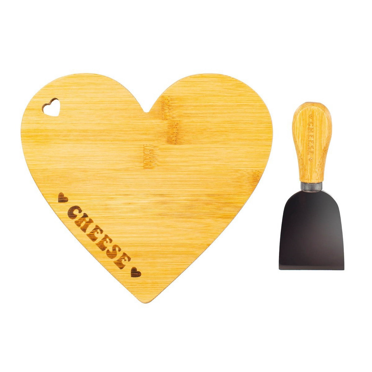 Sass & Belle Bamboo Cheese Board & Knife - Natural>