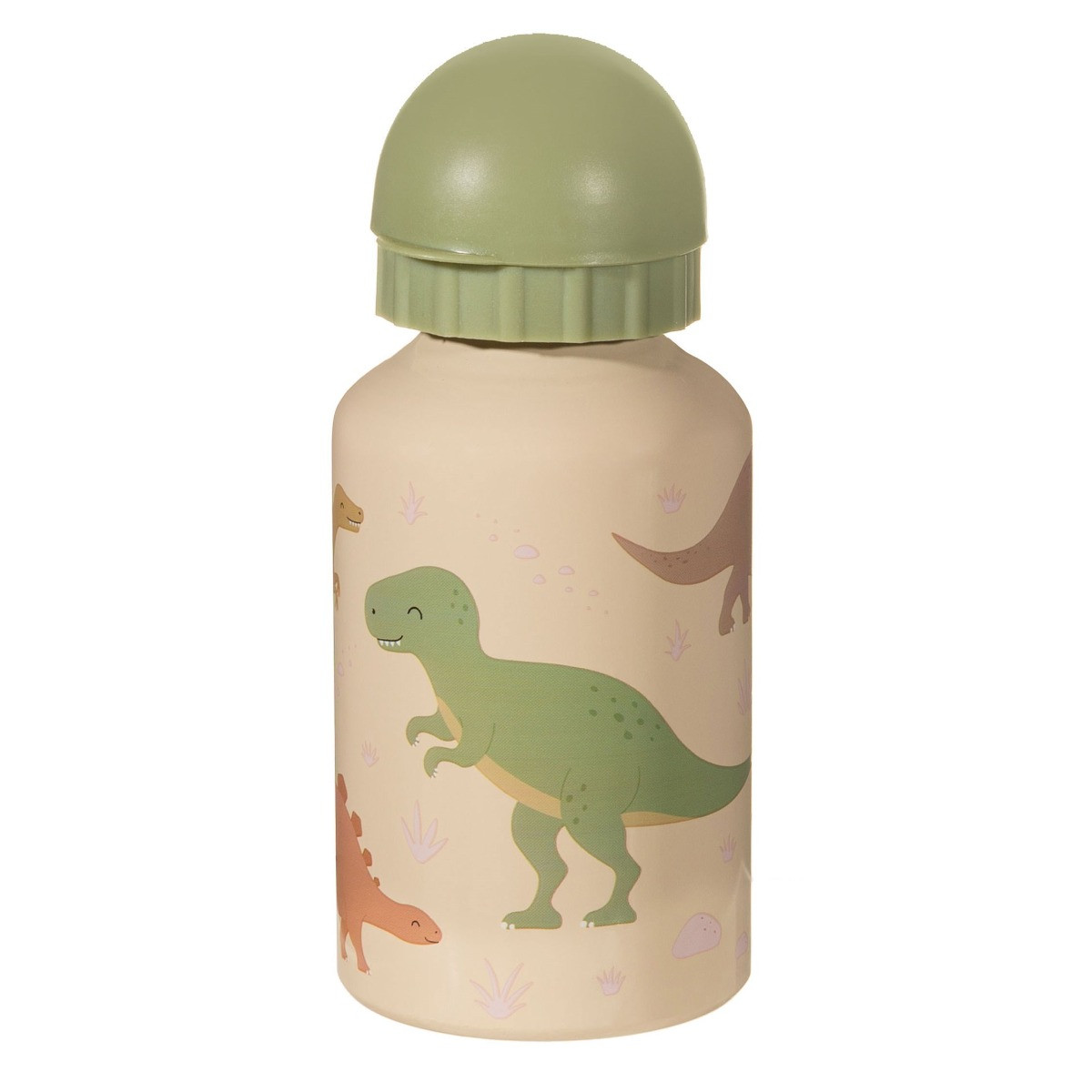 Sass & Belle Desert Dino Metal Water Bottle - Cream >