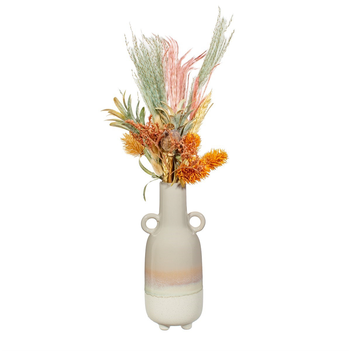Sass & Belle Mojave Glaze Vase - Grey>