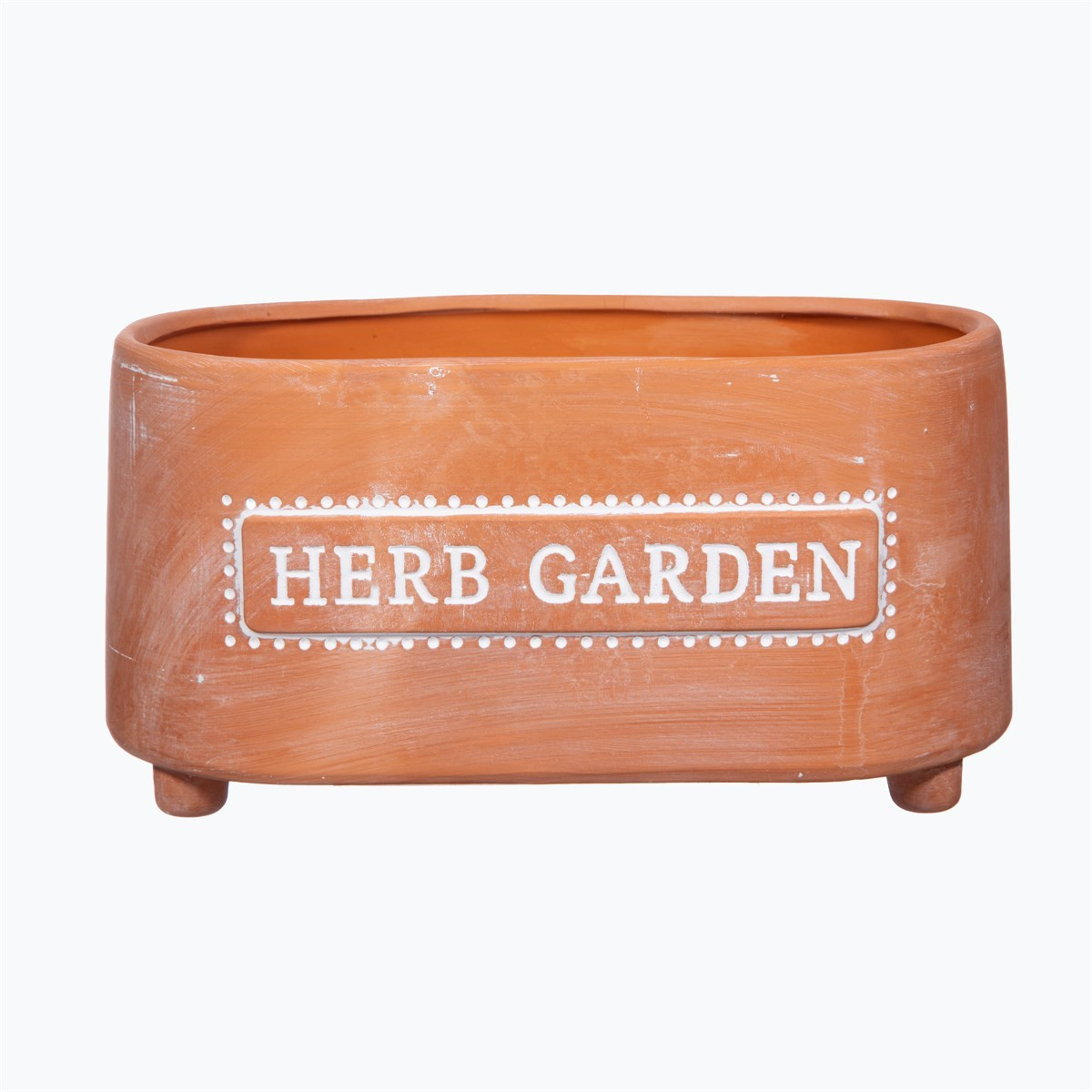 Sass & Belle Herb Garden Trough Planter - Terracotta>