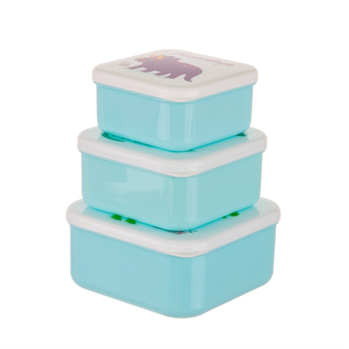 Sass & Belle Roarsome Dino Lunch Boxes, Blue - 3 Pack>