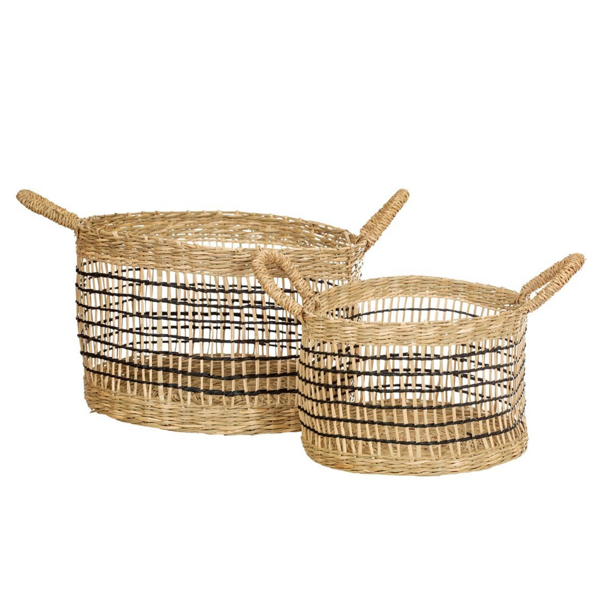 Sass & Belle Seagrass Open Weave Baskets, 2 Pack - Natural>