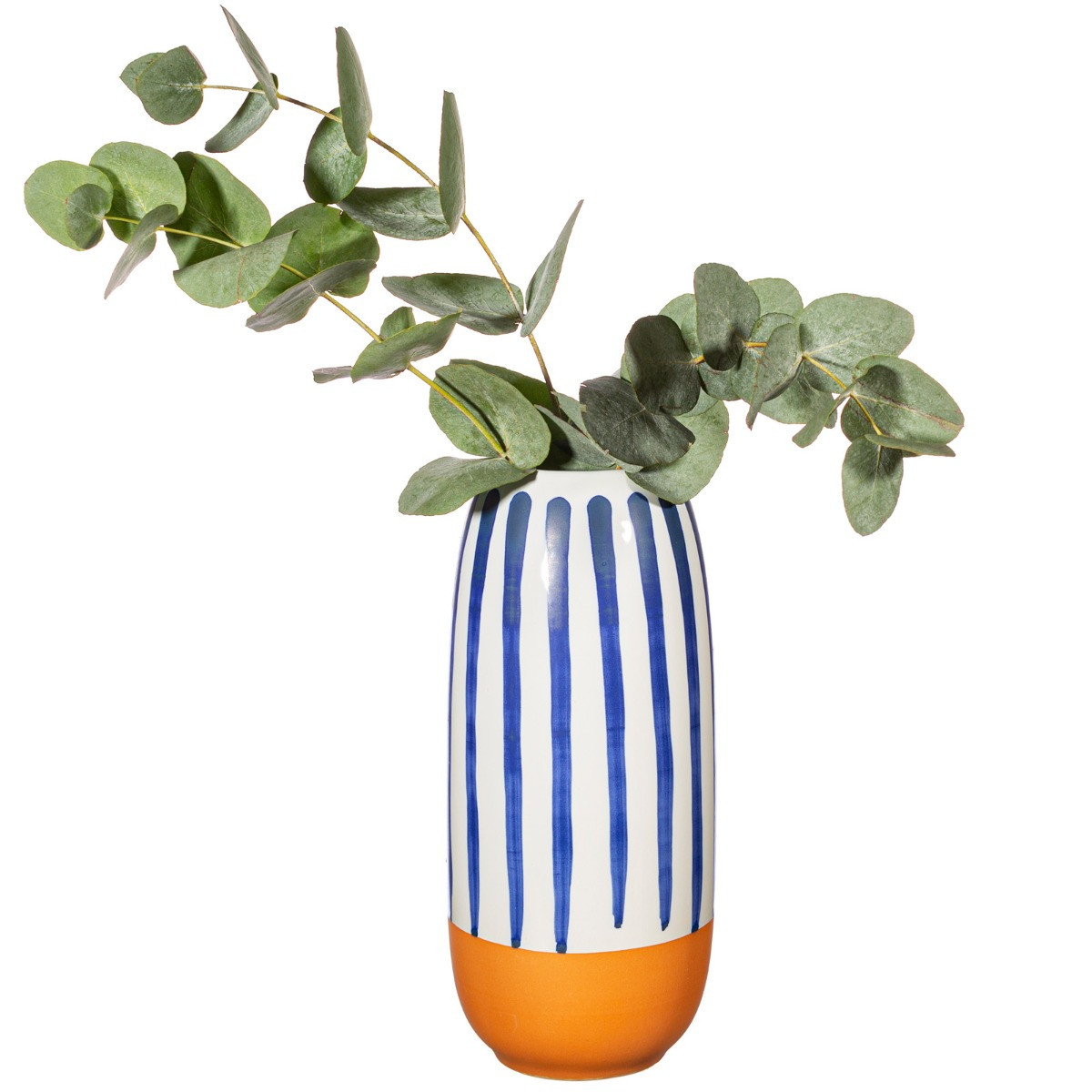 Sass & Belle Paros Vase - Blue Stripe>
