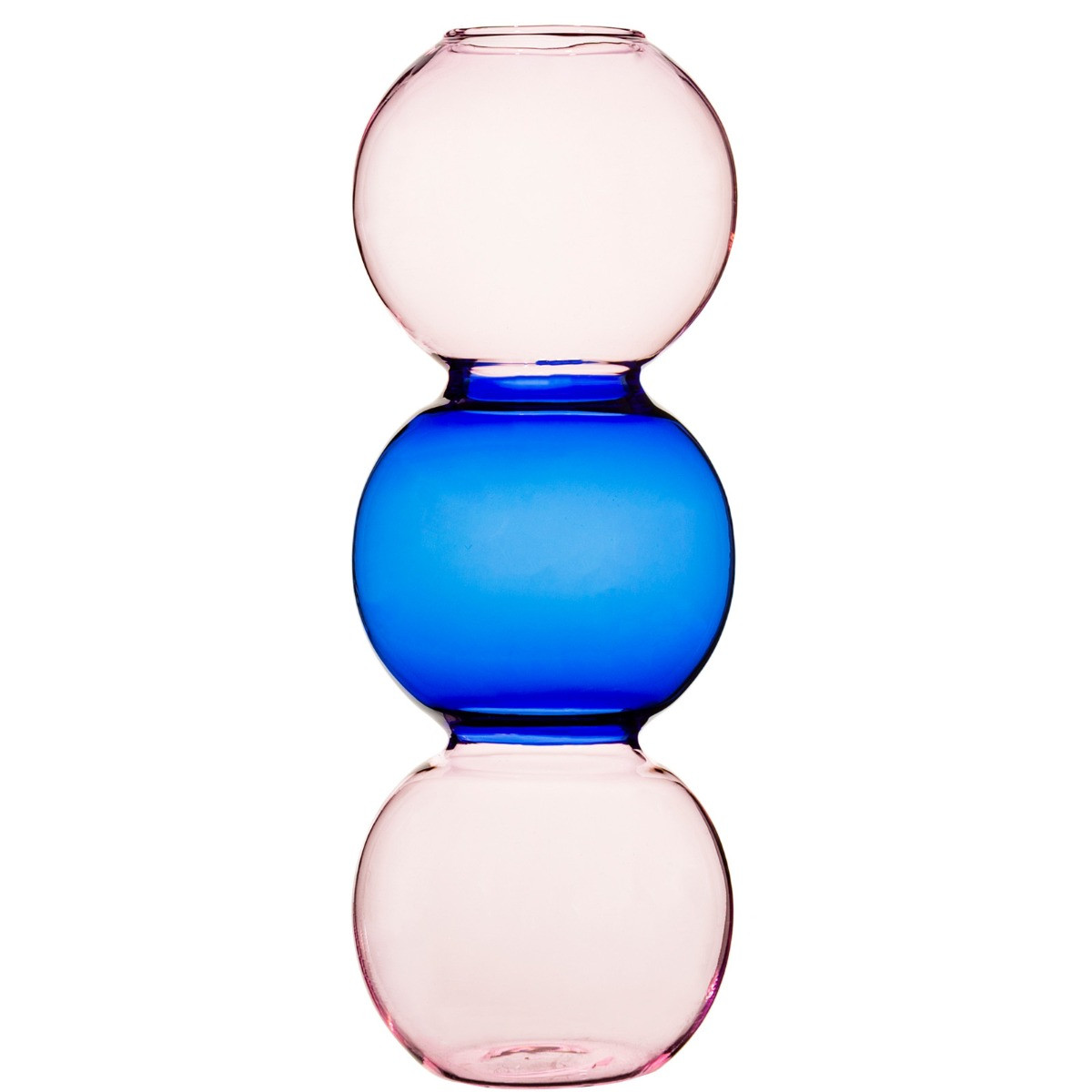 Sass & Belle Triple Bubble Vase - Blue & Pink>