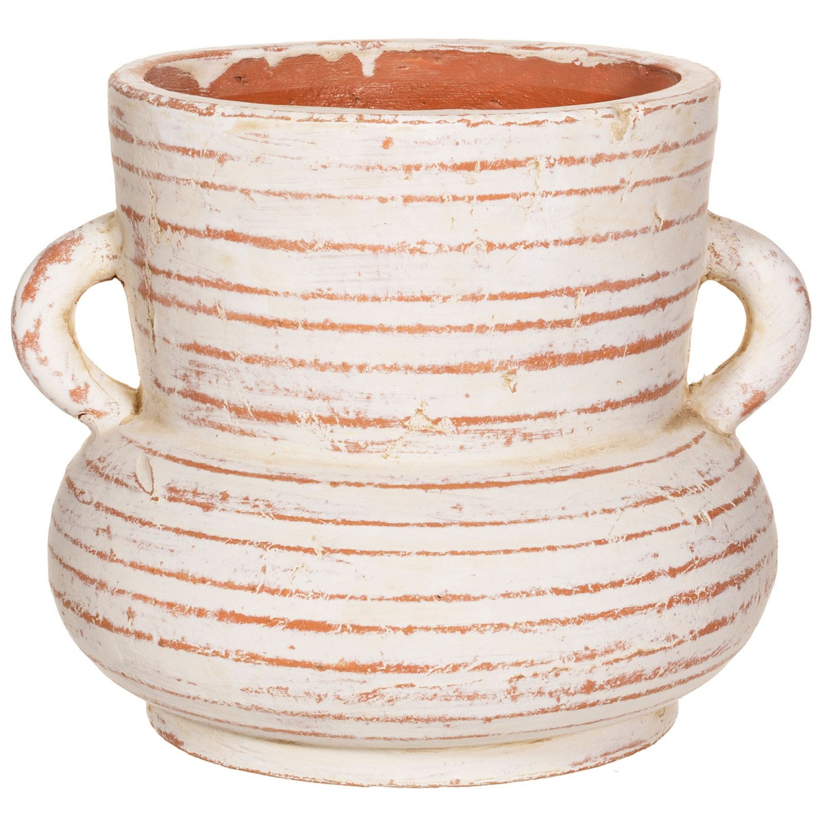Sass & Belle Daphne Amphora Wide Vase - White>