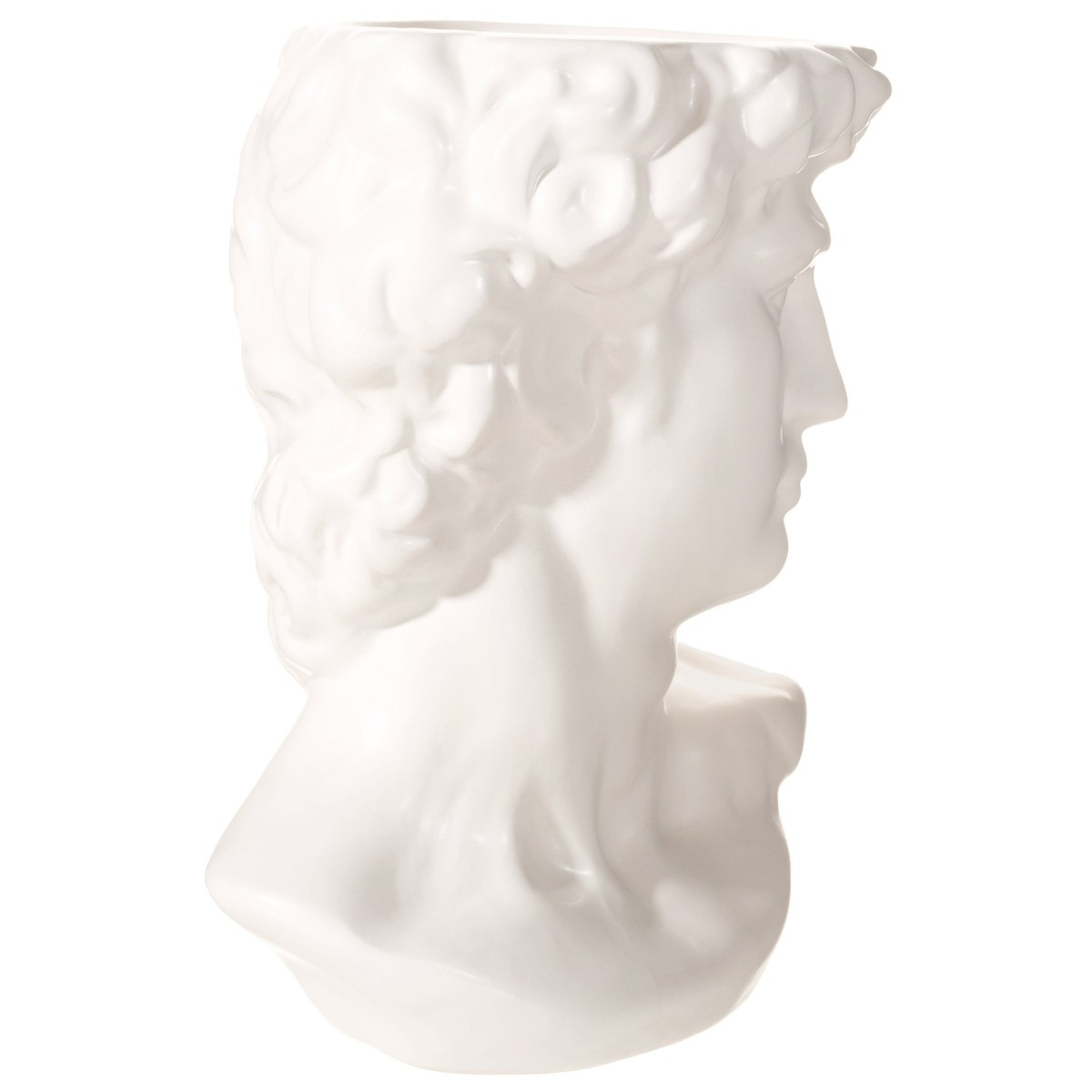 Sass & Belle Greek Head Vase/Planter - White>