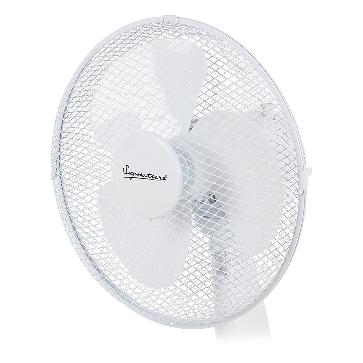 Signature Free Standing Cooling Desk Fan, White - 12">