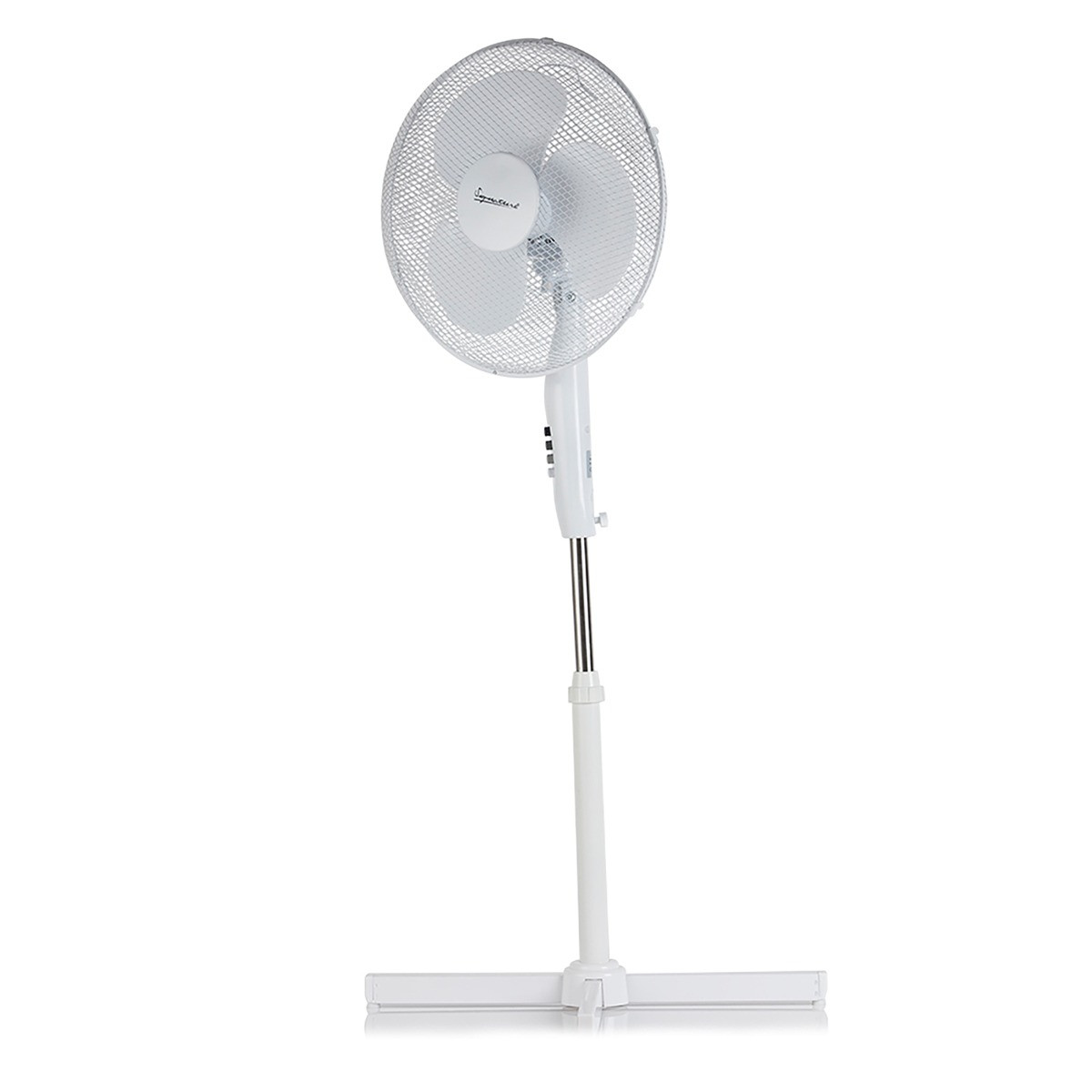Signature Free Standing Cooling Pedestal Fan, White - 16">
