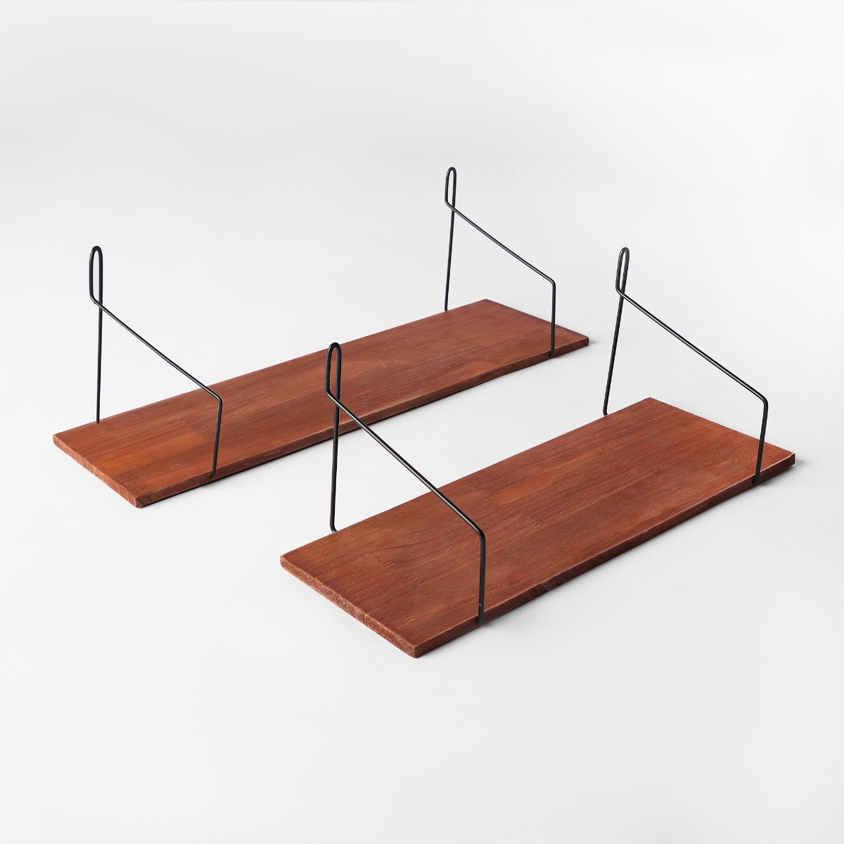 OHS Set Of 2 Wood Shelf - Oak>