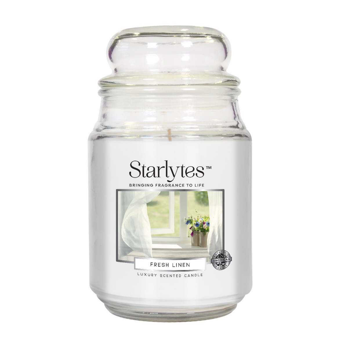 Starlytes 18oz Jar Candle - Fresh Linen>