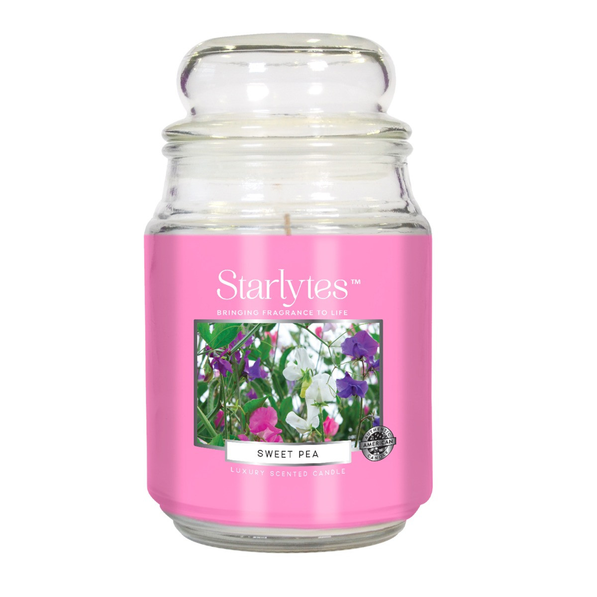 Starlytes 18oz Jar Candle - Sweet Pea>