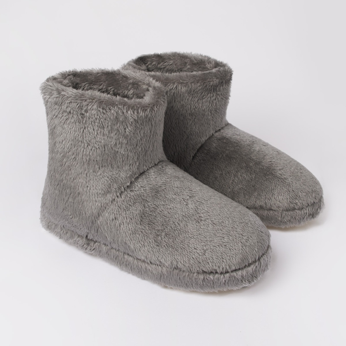 OHS Teddy Boot Slippers - Grey>
