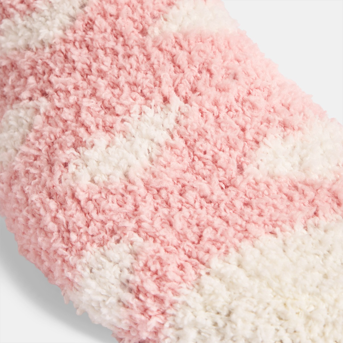 OHS Heart Fluffy Fleece Socks, Blush - 3 Pack>