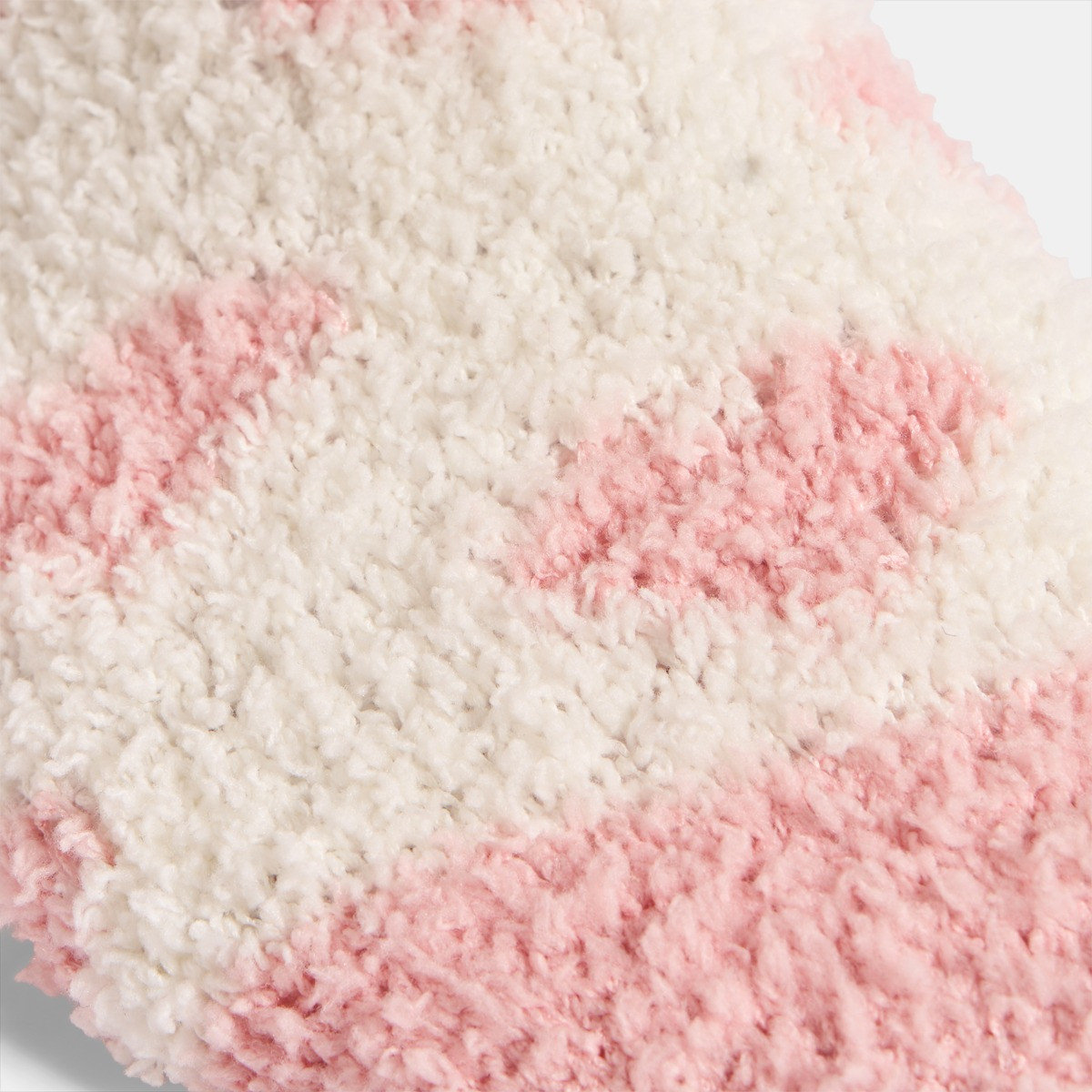 OHS Heart Fluffy Fleece Socks, Blush - 3 Pack>