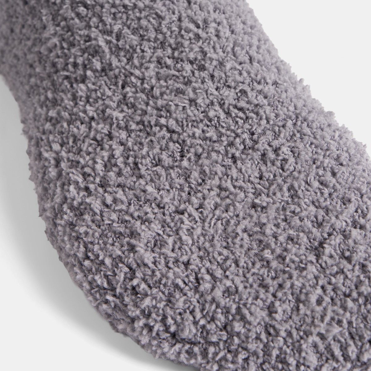 OHS Star Fluffy Fleece Socks, Grey - 3 Pack>