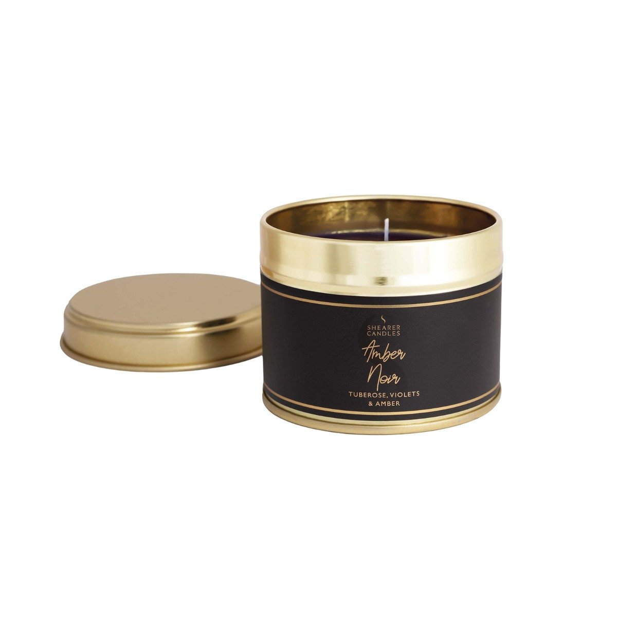 Shearer Candles Small Candle Tin - Amber Noir>