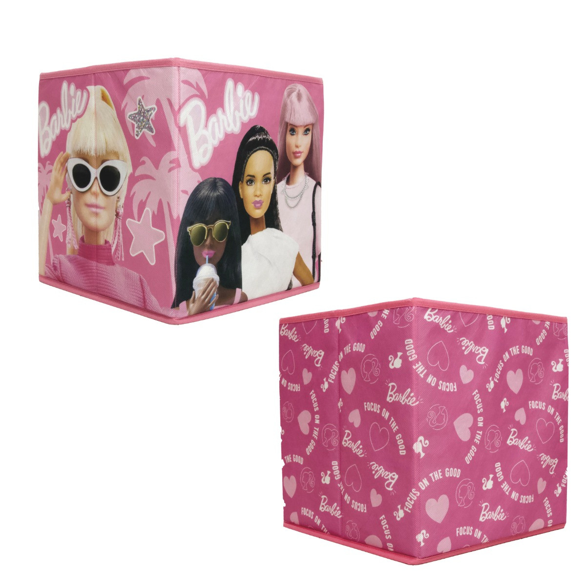 Barbie Storage Box, Pink - 2 Pack>