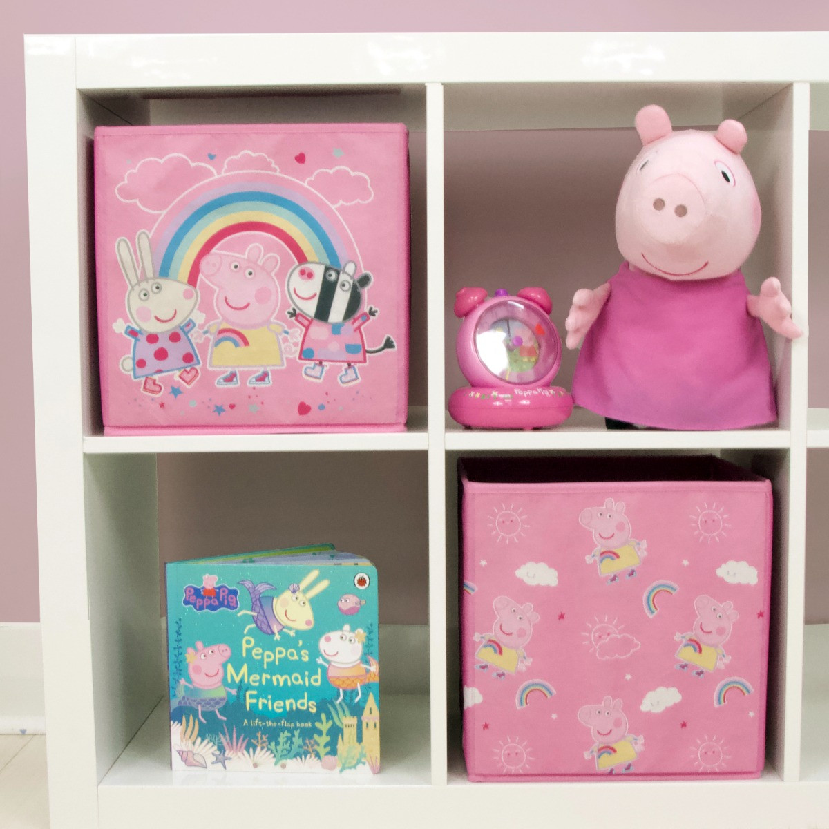 Peppa Pig Storage Box, Pink - 2 Pack>
