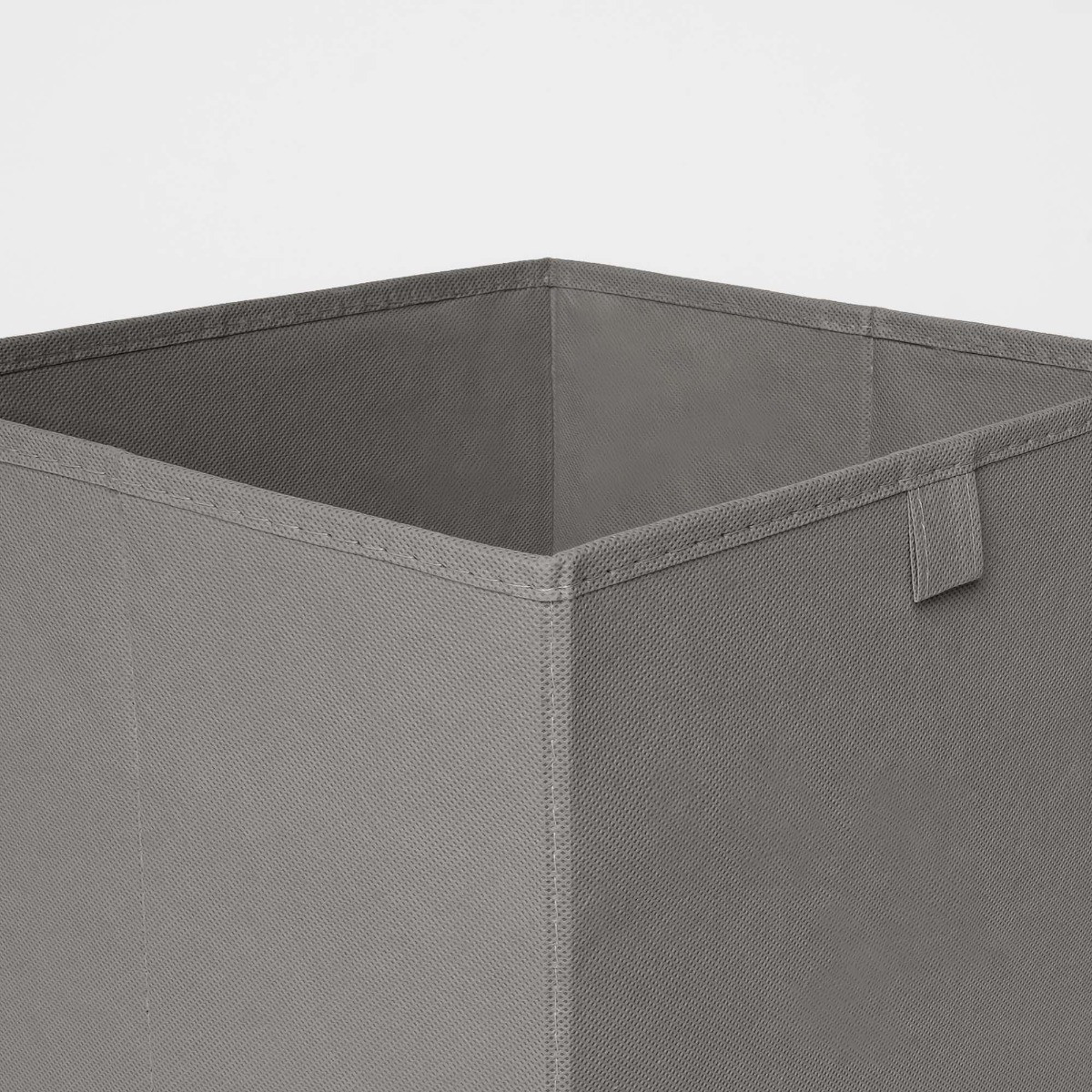 OHS Plain Cube Storage Boxes, Charcoal - 2 Pack>