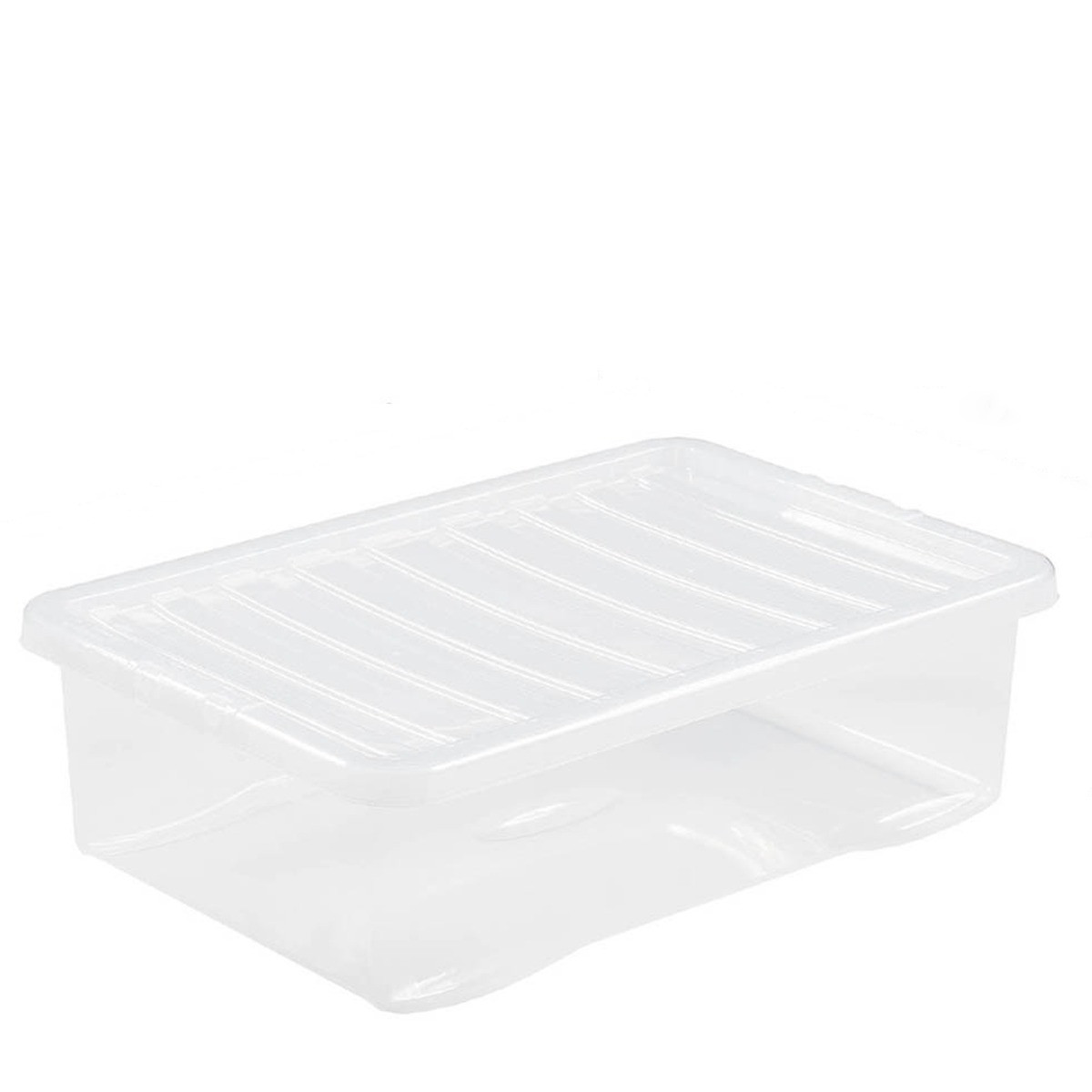 Wham Storage Box & Lid 32 Litre Clear