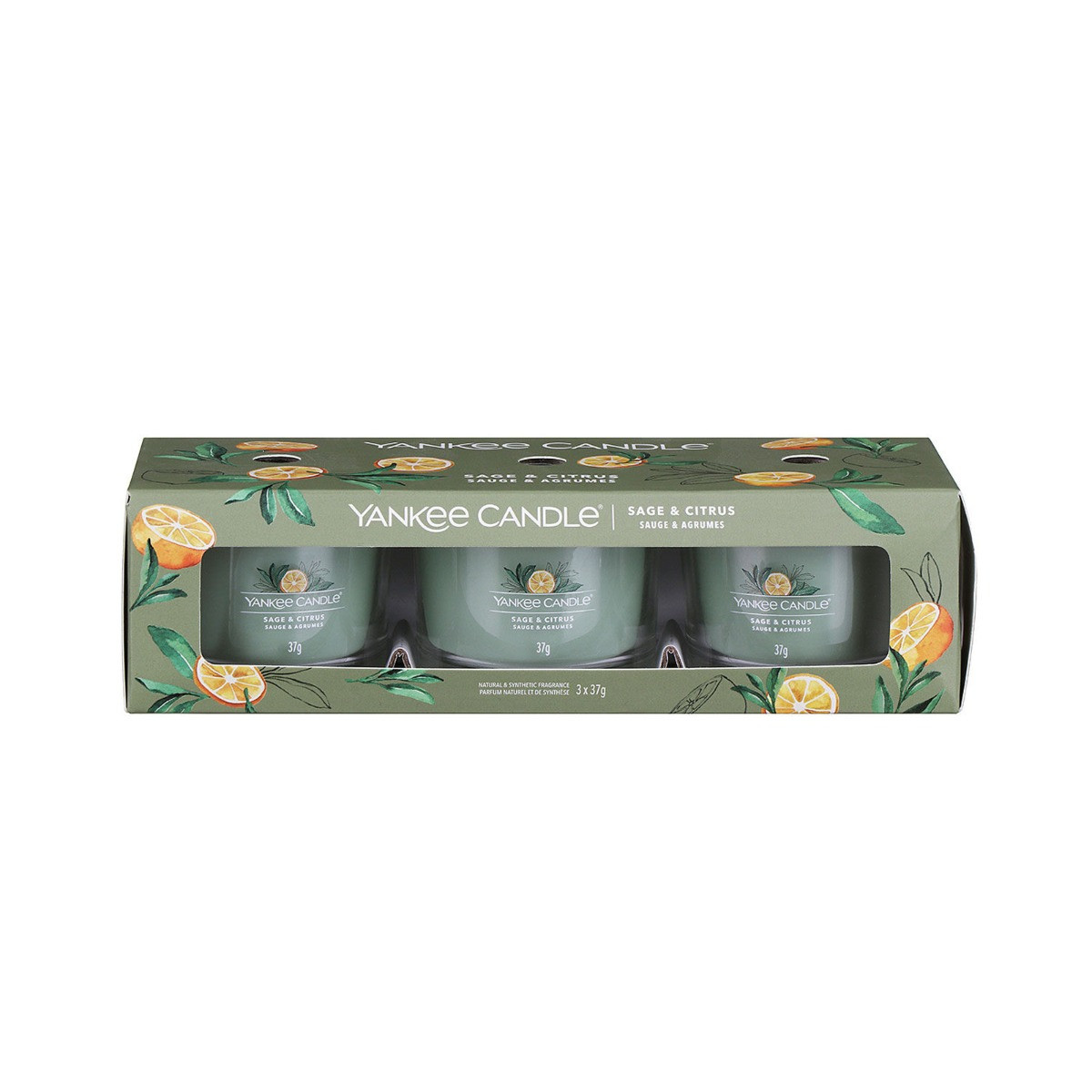 Yankee Candle Votive Set Of 3 - Sage & Citrus>