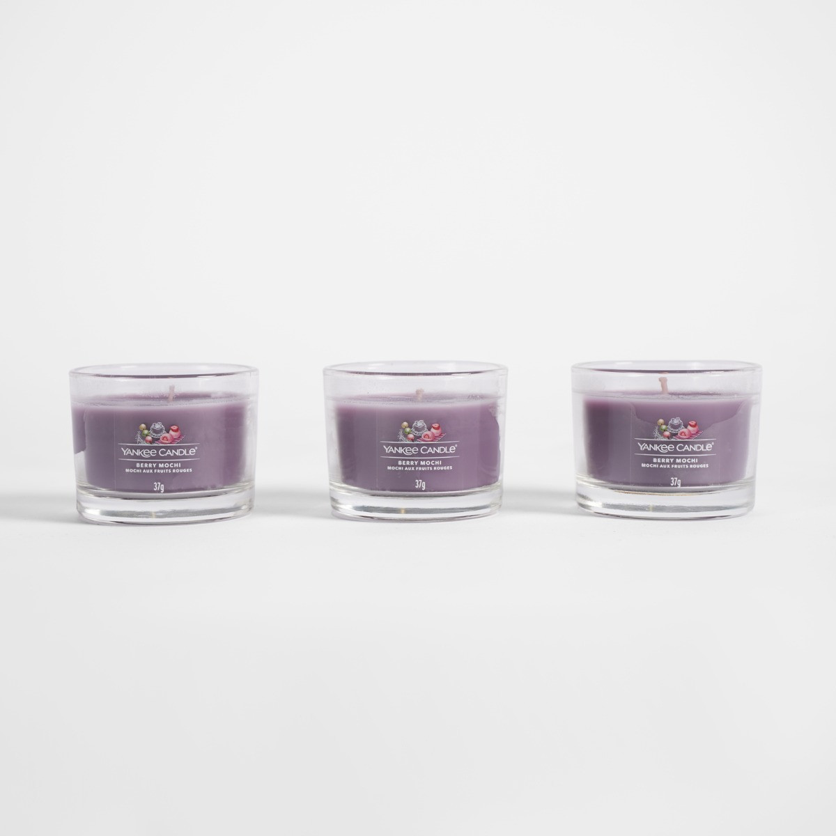 Yankee Candle Votive Set Of 3 - Berry Mochi>