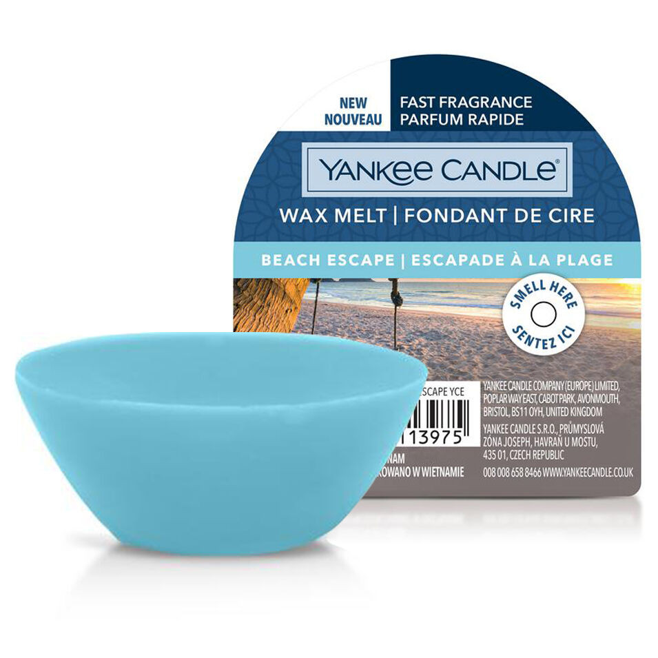 Yankee Candle Beach Escape Wax Melt, Blue - 22G>