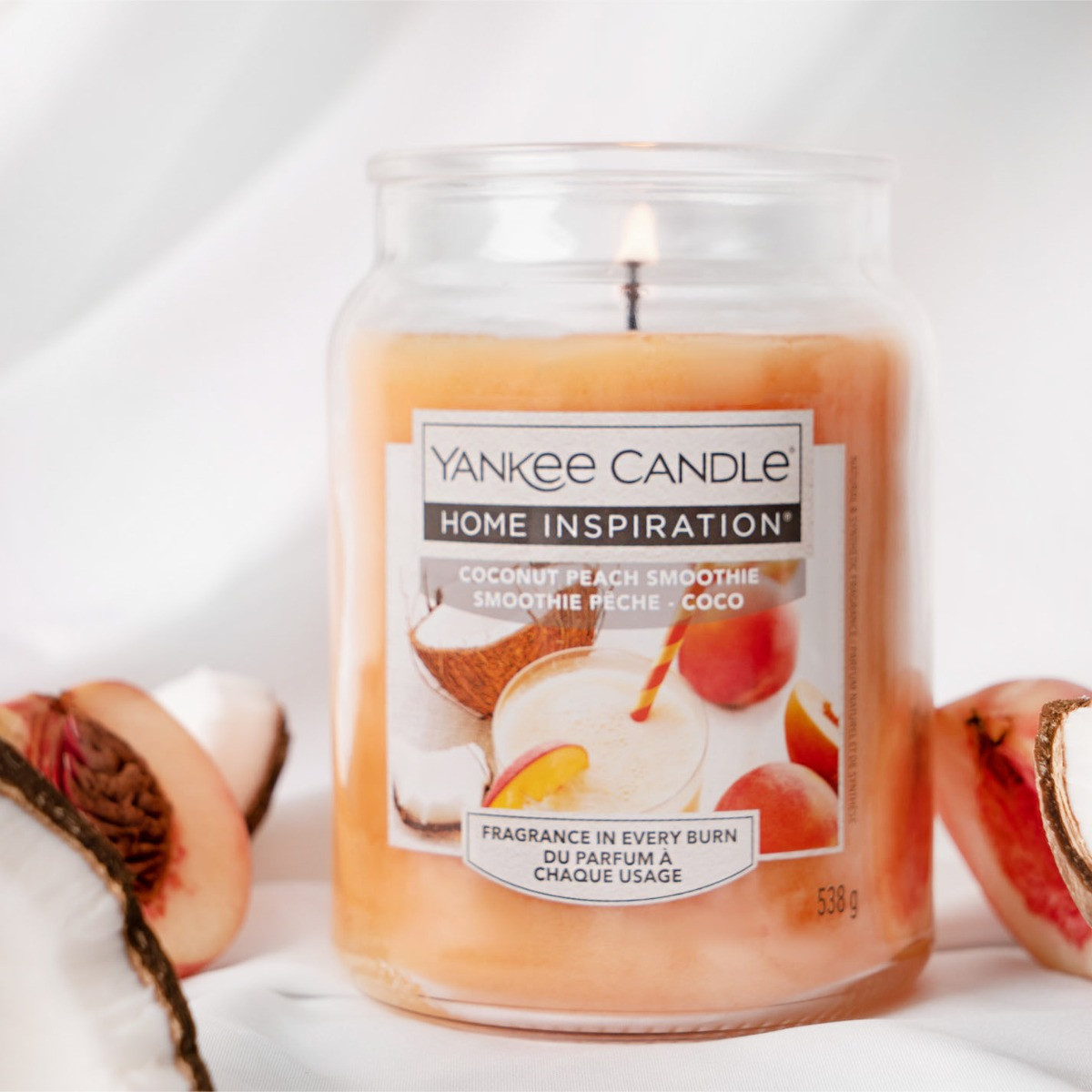 Yankee Candle Home Inspiration Large Jar - Coconut Peach Smoothie>