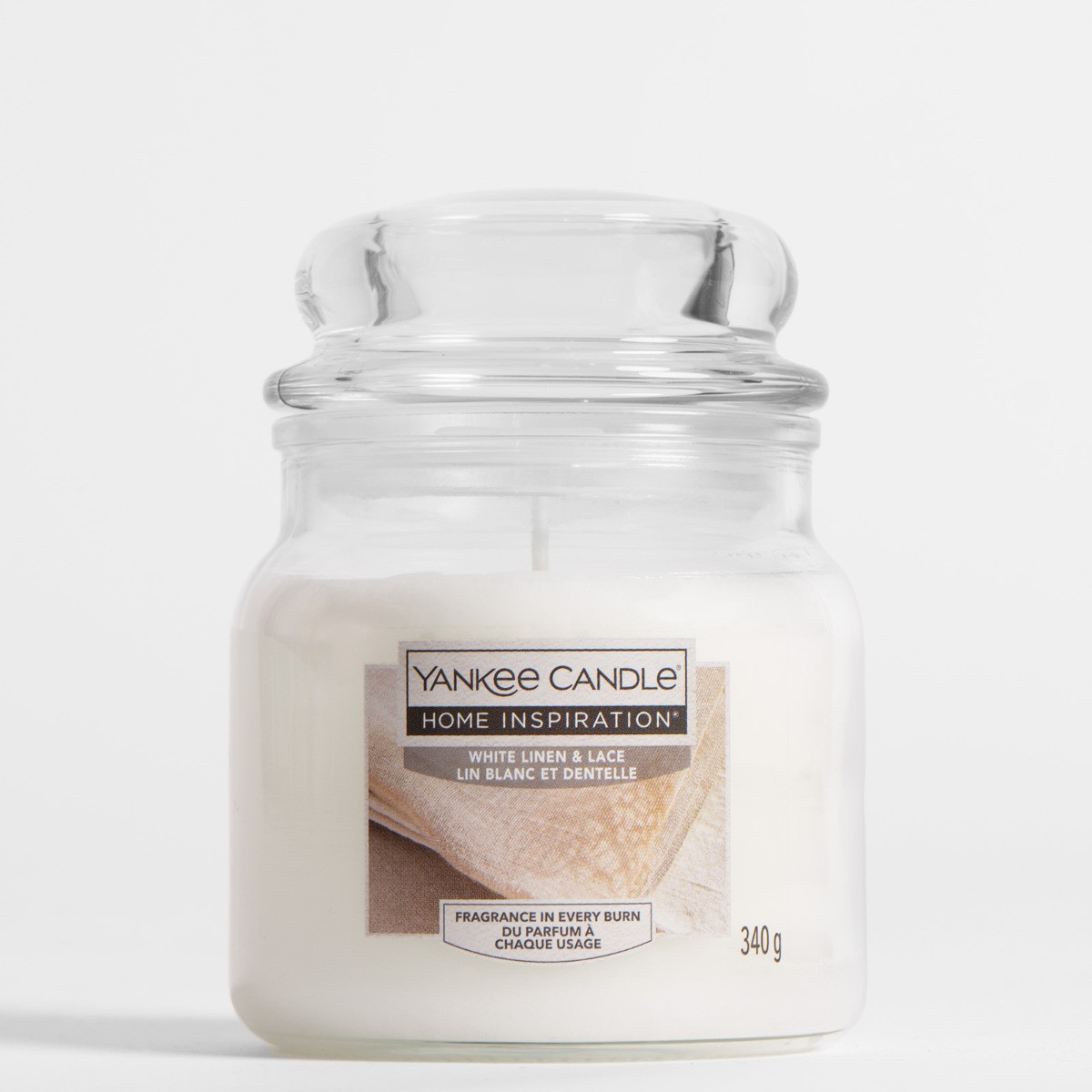 Yankee Candle Medium Jar - White Linen And Lace>